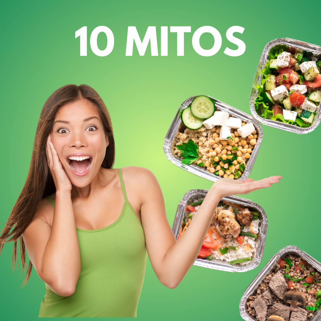 Aquí tienes 10 mitos comunes sobre la alimentación 😵 :