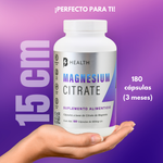 Magnesium Citrate, 100% Natural, 180 capsules