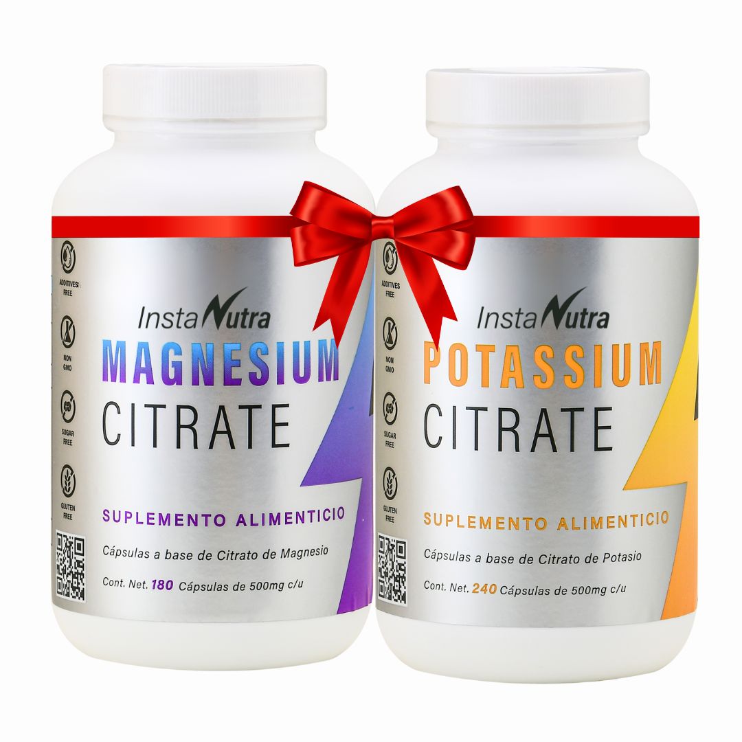 Kit Súper Energía: Citrato de Magnesio + Citrato de Potasio