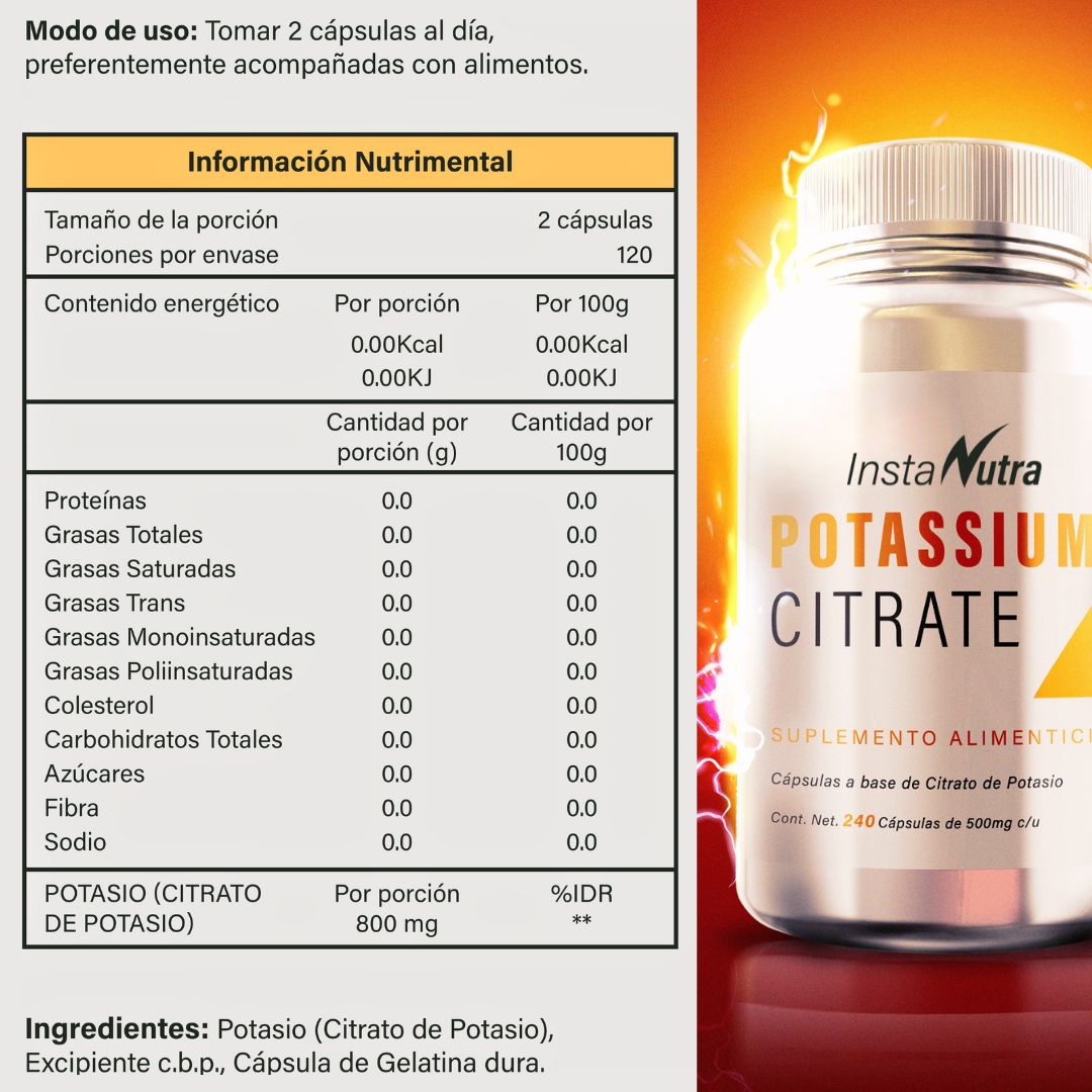Kit Súper Energía: Citrato de Magnesio + Citrato de Potasio