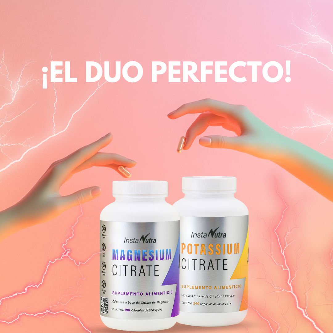 Kit Súper Energía: Citrato de Magnesio + Citrato de Potasio
