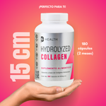 Hydrolyzed collagen with Hyaluronic Acid, Elastin and Vitamin C 180 capsules